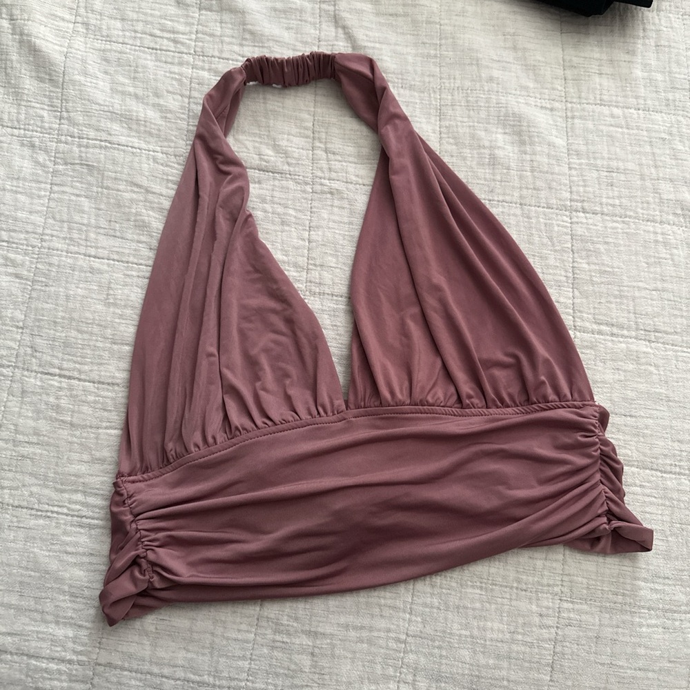 Mauve Halter Top